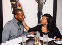 Black Couple out to dinner